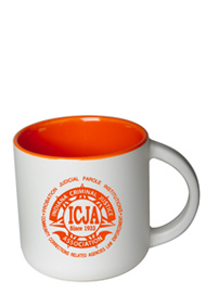 14 oz Sedona Personalized Mug - Matte White Out/Gloss Orange In14 oz Sedona Personalized Mug - Matte White Out/Gloss Orange In