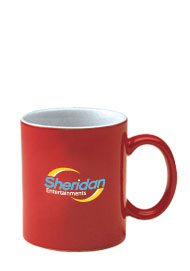 11 oz personalized coffee mug - red out11 oz personalized coffee mug - red out