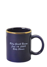 11 oz personalized coffee mug - cobalt blue11 oz personalized coffee mug - cobalt blue