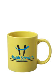 11 oz personalized coffee mug - yellow11 oz personalized coffee mug - yellow