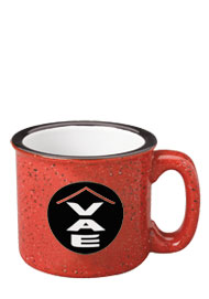 15 oz campfire stoneware speckled mug - red out15 oz campfire stoneware speckled mug - red out