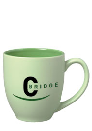 15 oz matte finish custom printed bistro mug  - green15 oz matte finish custom printed bistro mug  - green