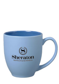 15 oz matte finish customizable bistro mug - blue15 oz matte finish customizable bistro mug - blue