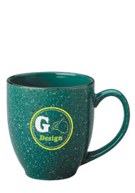 15 oz speckled new mexico designer bistro mug - green15 oz speckled new mexico designer bistro mug - green