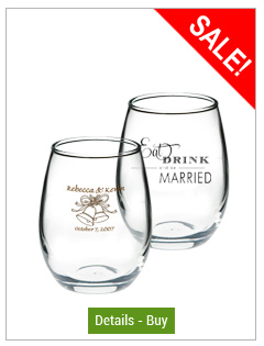 5.5 oz perfection stemless Wedding wine glass5.5 oz perfection stemless Wedding wine glass