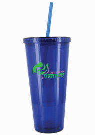 24 oz Royal Blue journey travel cup with lid and straw24 oz Royal Blue journey travel cup with lid and straw