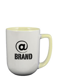 17 oz bakersfield custom crafted two tone coffee mugs - cream17 oz bakersfield custom crafted two tone coffee mugs - cream