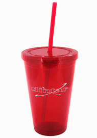 16 oz red journey travel cup with lid and straw16 oz red journey travel cup with lid and straw