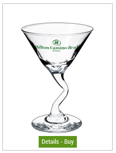 CLOSEOUT - 5 oz Z-stem customized martini glass - 37719CLOSEOUT - 5 oz Z-stem customized martini glass - 37719