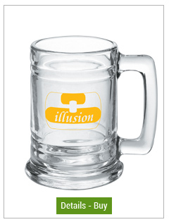 Libbey Promotional beer stein glass mug - 15 ozLibbey Promotional beer stein glass mug - 15 oz