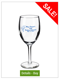8 oz Promo Libbey citation personalized wine glass8 oz Promo Libbey citation personalized wine glass