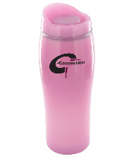 14 oz optima chrome travel mug - pink14 oz optima chrome travel mug - pink