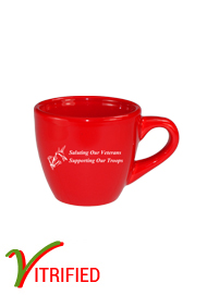 3.5 oz custom restaurant espresso cup - Crimson Red3.5 oz custom restaurant espresso cup - Crimson Red