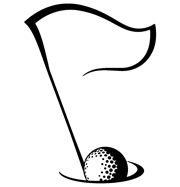 golf ball flag