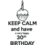 Keep Calm 30th Birthday
