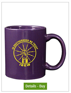 CLOSEOUT - 11 oz Deep Purple Customized Coffee MugCLOSEOUT - 11 oz Deep Purple Customized Coffee Mug