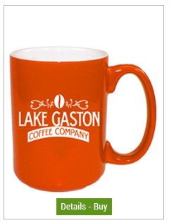 CLOSEOUT - 15 oz El Grande Two Tone mug - Orange out/White inCLOSEOUT - 15 oz El Grande Two Tone mug - Orange out/White in