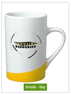 CLOSEOUT - 12 oz beaverton color curve mug - yellowCLOSEOUT - 12 oz beaverton color curve mug - yellow