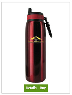 CLOSEOUT - 26 oz red quench stainless steel sports bottleCLOSEOUT - 26 oz red quench stainless steel sports bottle
