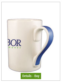 CLOSEOUT - 13 oz orlando color handle mugs - blueCLOSEOUT - 13 oz orlando color handle mugs - blue