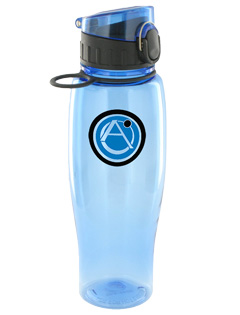 CLOSEOUT - 24 oz quenchers polycarbonate bottle - light blueCLOSEOUT - 24 oz quenchers polycarbonate bottle - light blue