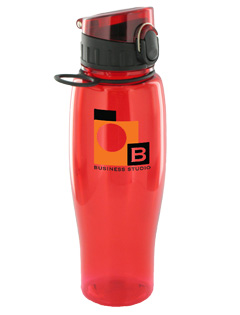 CLOSEOUT - 24 oz quenchers polycarbonate bottle - redCLOSEOUT - 24 oz quenchers polycarbonate bottle - red