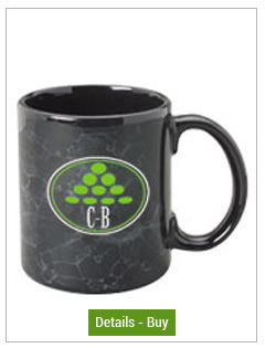 CLOSEOUT - 11 oz Black Marbleized Ceramic Coffee MugCLOSEOUT - 11 oz Black Marbleized Ceramic Coffee Mug