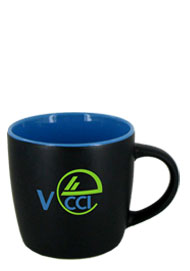 12 oz Effect Two Tone Matte Finish Black Out/Sky Blue In Mug12 oz Effect Two Tone Matte Finish Black Out/Sky Blue In Mug