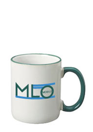 11 oz halo ceramic coffee mug - green11 oz halo ceramic coffee mug - green