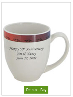 CLOSEOUT - 15 oz glossy bistro coffee mugs - Jamaica PalmCLOSEOUT - 15 oz glossy bistro coffee mugs - Jamaica Palm