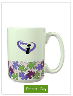 CLOSEOUT - 15 oz el grande designer mug - Purple puzzleCLOSEOUT - 15 oz el grande designer mug - Purple puzzle