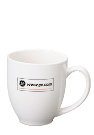 15 oz glossy unique bistro coffee mugs - white15 oz glossy unique bistro coffee mugs - white