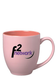15 oz matte finish custom crafted bistro mug - pink15 oz matte finish custom crafted bistro mug - pink