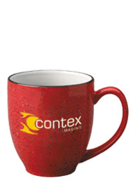 15 oz speckled new mexico promotional bistro mug - red out15 oz speckled new mexico promotional bistro mug - red out