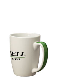 11 oz accent color handle mug - green11 oz accent color handle mug - green