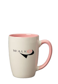 16 oz san diego challenger mug - pink trim & in - white out16 oz san diego challenger mug - pink trim & in - white out
