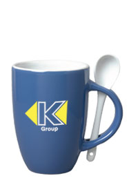 12 oz spoon mug coffee mug w/spoon - celestial blue12 oz spoon mug coffee mug w/spoon - celestial blue