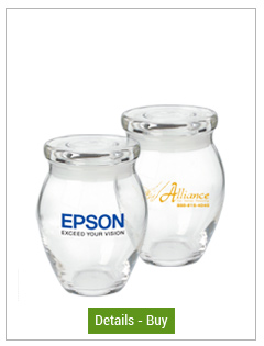 CLOSEOUT - 9 oz Balmoral glass jar w/flat lidCLOSEOUT - 9 oz Balmoral glass jar w/flat lid