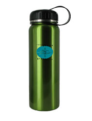 CLOSEOUT - 26 oz green quest stainless steel sports bottleCLOSEOUT - 26 oz green quest stainless steel sports bottle
