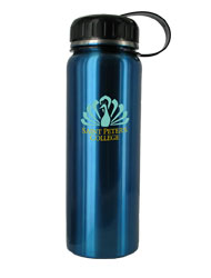 CLOSEOUT - 26 oz blue quest stainless steel sports bottleCLOSEOUT - 26 oz blue quest stainless steel sports bottle