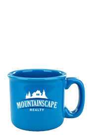 15 oz Yosemite Campfire Western stoneware mug - Hawaiian Blue15 oz Yosemite Campfire Western stoneware mug - Hawaiian Blue