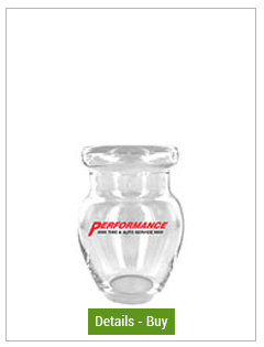 CLOSEOUT - 4.5 oz Balmoral glass jar w/flat lidCLOSEOUT - 4.5 oz Balmoral glass jar w/flat lid