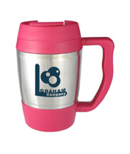 16 oz highlander travel mug - pink16 oz highlander travel mug - pink