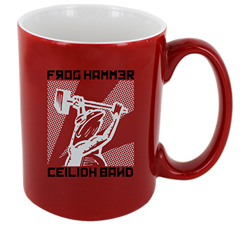 CLOSEOUT - 15 oz El Grande Two Tone mug - Red out/White in