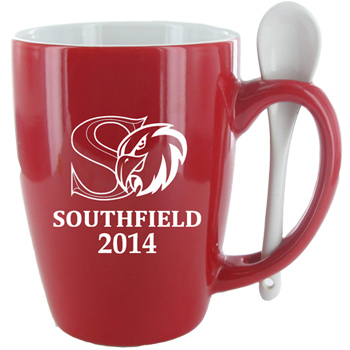 CLOSEOUT - 16 oz. Red Ursa Endeavour Spoon Mug