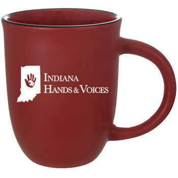 14 oz Salem Satin Finish Red Custom Mug