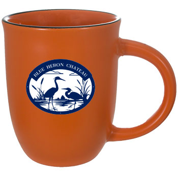 14 oz Salem Satin Finish Orange Custom Mug