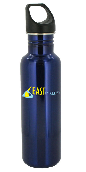 26 oz excursion stainless steel sports bottle - blue