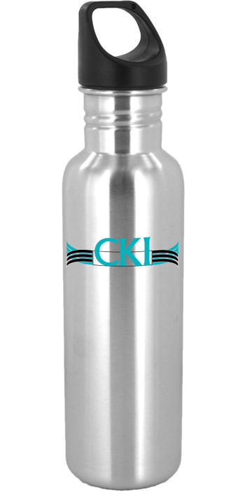 26 oz excursion stainless steel sports bottle - silver