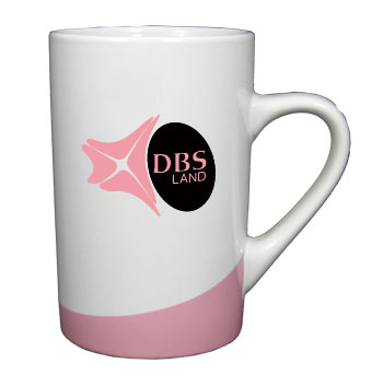 CLOSEOUT - 12 oz beaverton color curve mug - pink